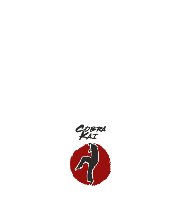cobra kai larusso model negru pe tricou