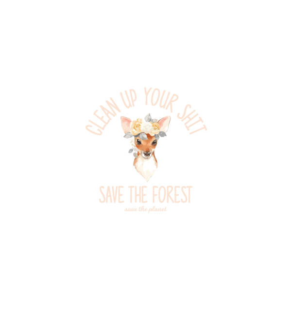Clean up your shit model negru pe tricou