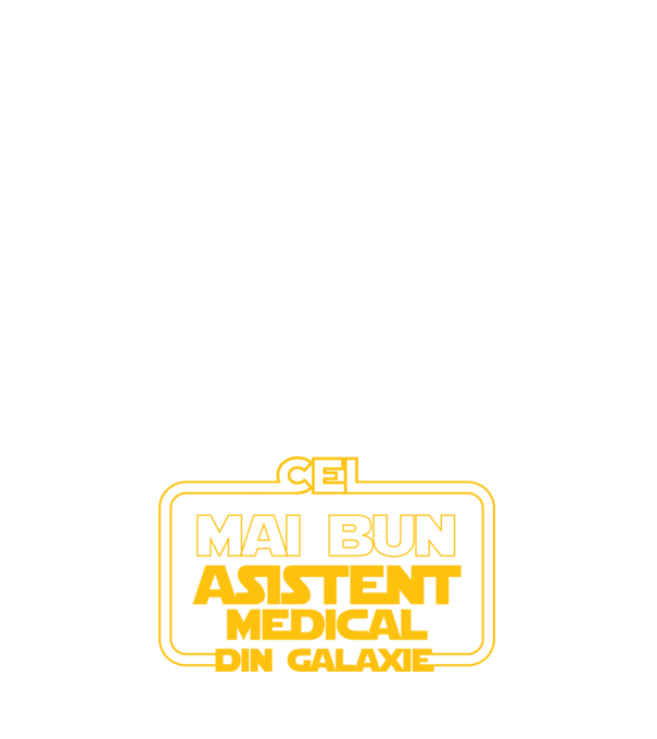 Cel mai bun asistent medical din galaxie model albastru închis pe tricou