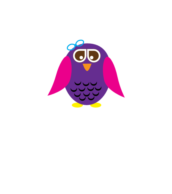 Owl model alb pe tricou