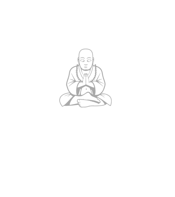 monk outline model negru pe tricou