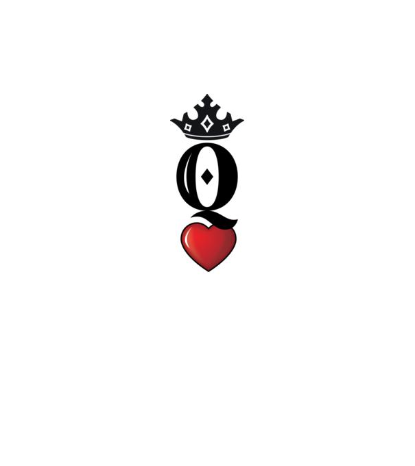 Cuplu HeartQueen model alb pe tricou