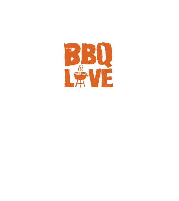 BBQ LOVE model negru pe tricou