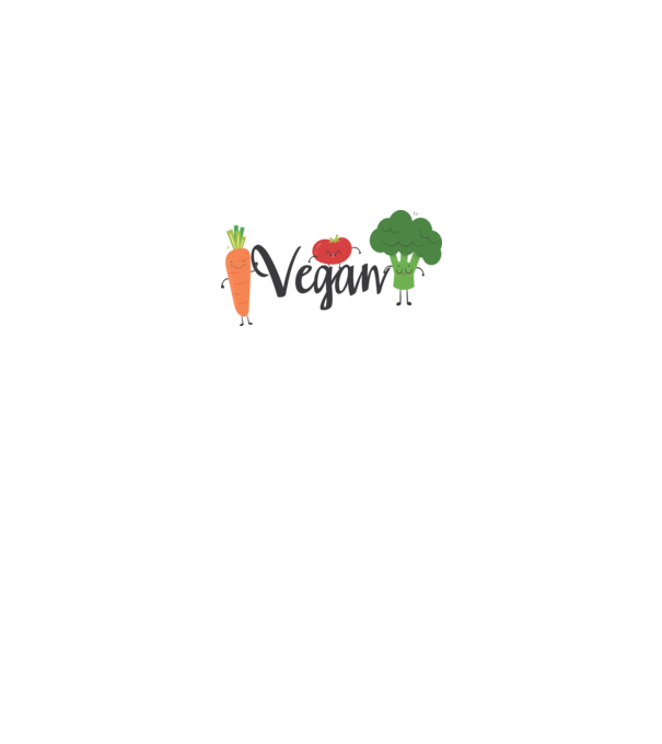 Vegan veggies model alb pe tricou