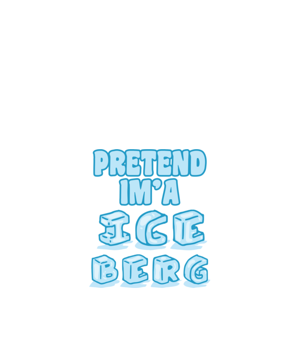 Iceberg carnaval model alb pe tricou