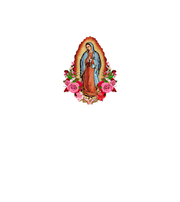 Fecioara Maria model negru pe tricou