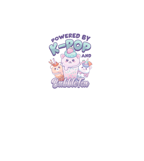 K-POP BUBBLE TEA model alb pe tricou