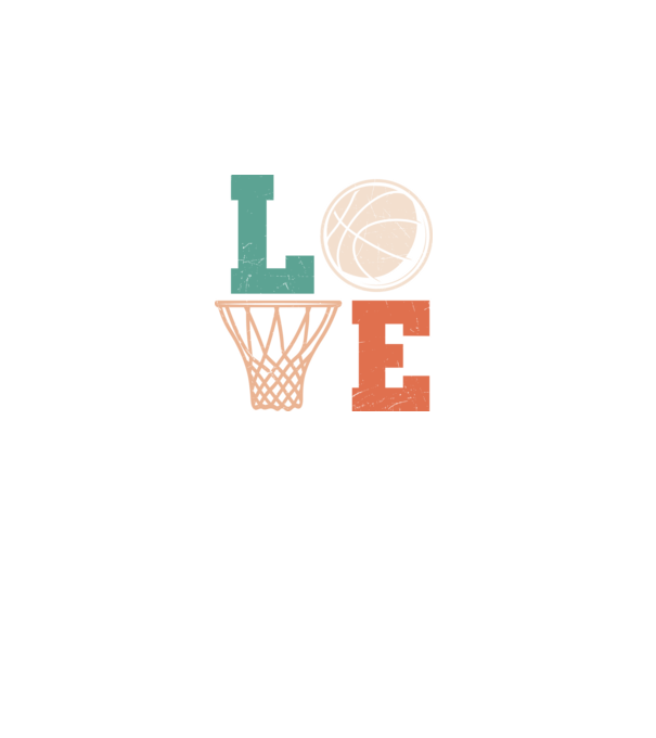 LOVE basketball model negru pe tricou