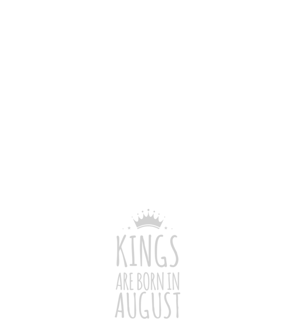 Kings are born in - August model albastru închis pe tricou