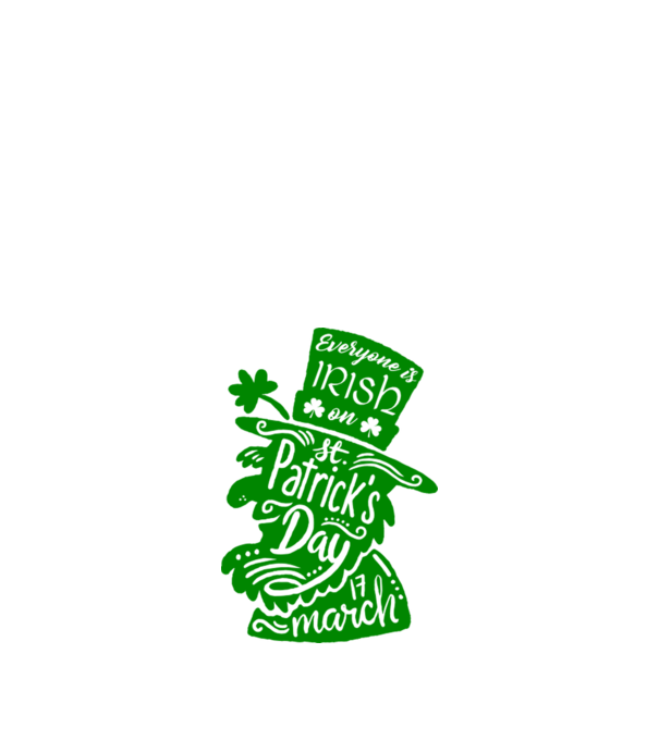 Everyone is irish leprechaun model alb pe tricou