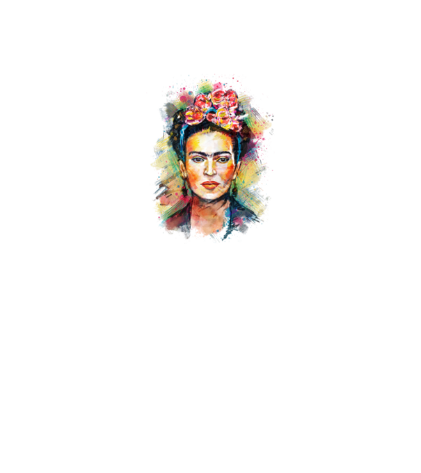 Frida Kahlo model alb pe tricou