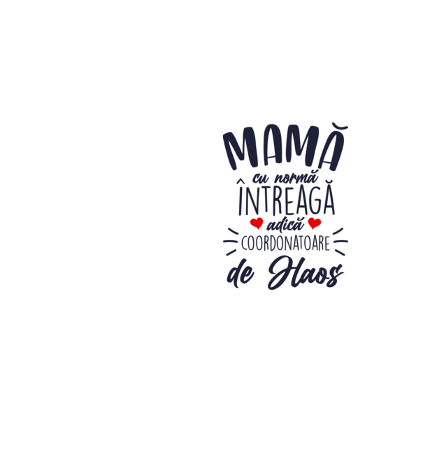 Mamă cu normă întreagă adică coordonatoare de haos model galben neon pe tricou