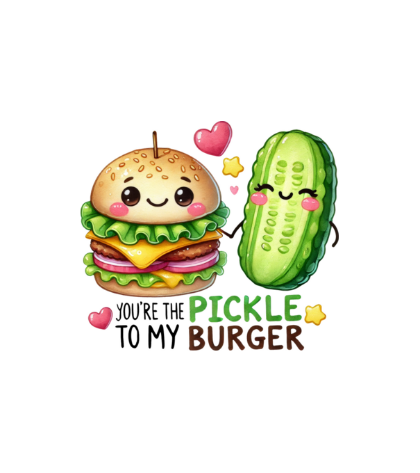 Pickle to my Burger model nisipiu pe tricou