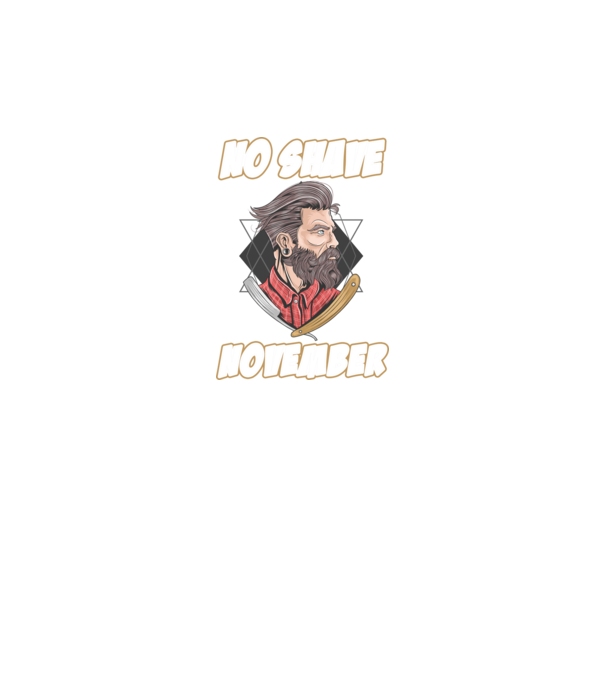 No shave November model negru pe tricou