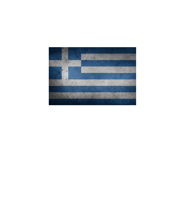 GREECE model turcoaz pe tricou