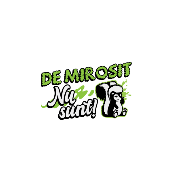 De mirosit nu sunt model negru pe tricou
