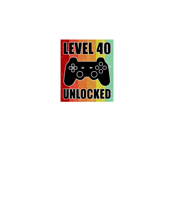 level 40 unlocked retro gamer model turcoaz pe tricou