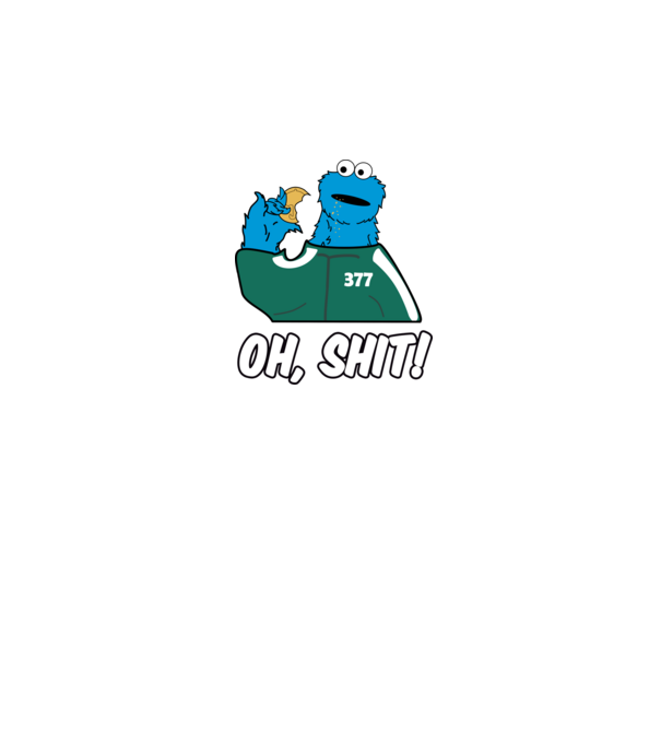 cookie monster squid game parody model negru pe tricou