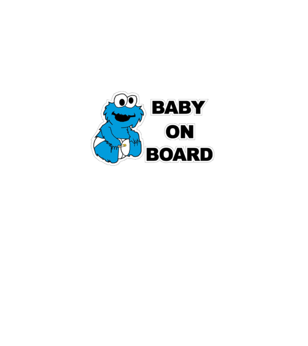 Baby Monster model alb pe tricou