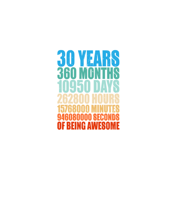 30 years of being awesome model negru pe tricou