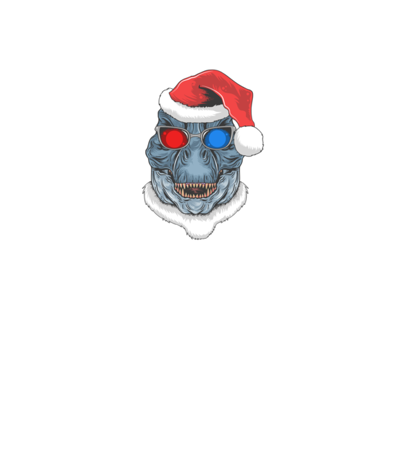 Santasaurus Rex model verde pe tricou
