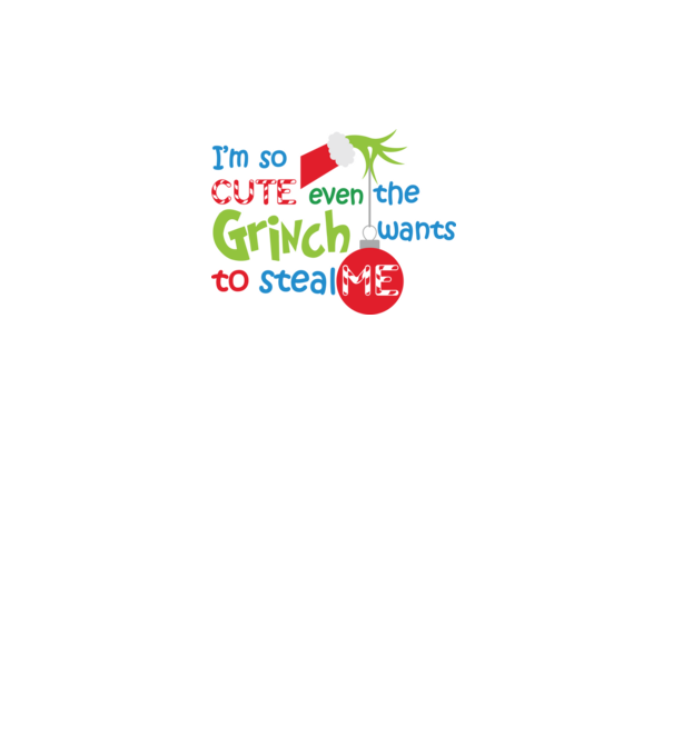 So cute Grinch model alb pe tricou