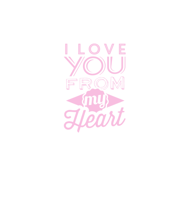 love you from model negru pe tricou