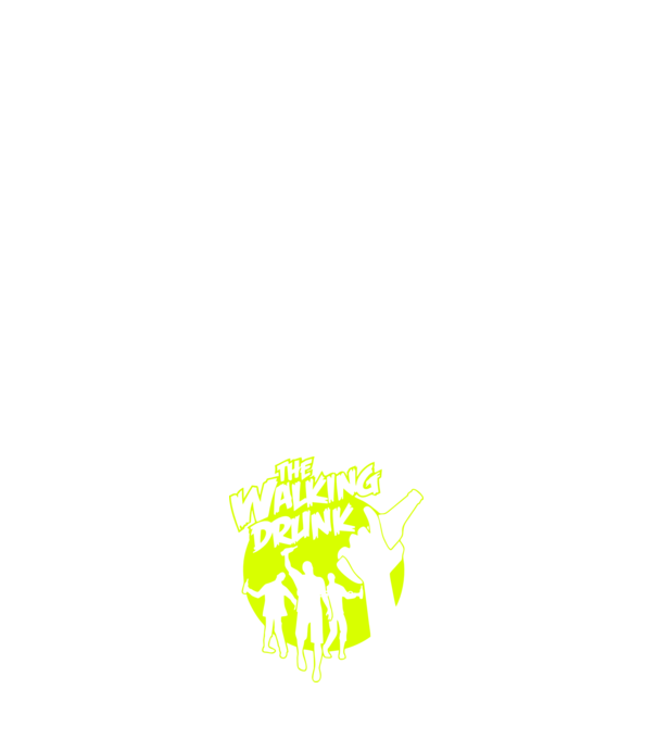 Walking Drunk model albastru închis pe tricou
