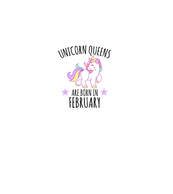 Unicorn queens are born in - February model gri pe tricou