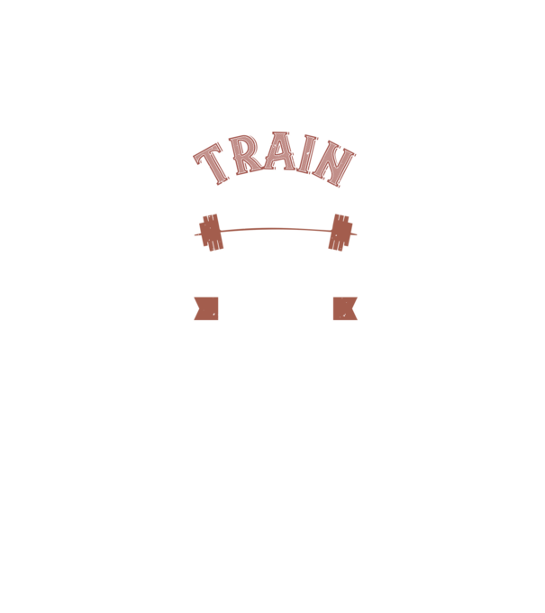 Train Hard model negru pe tricou