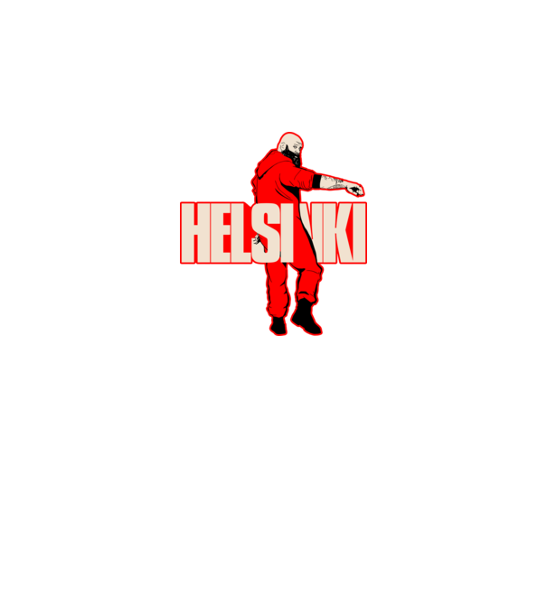 helsinki la casa de papel model negru pe tricou