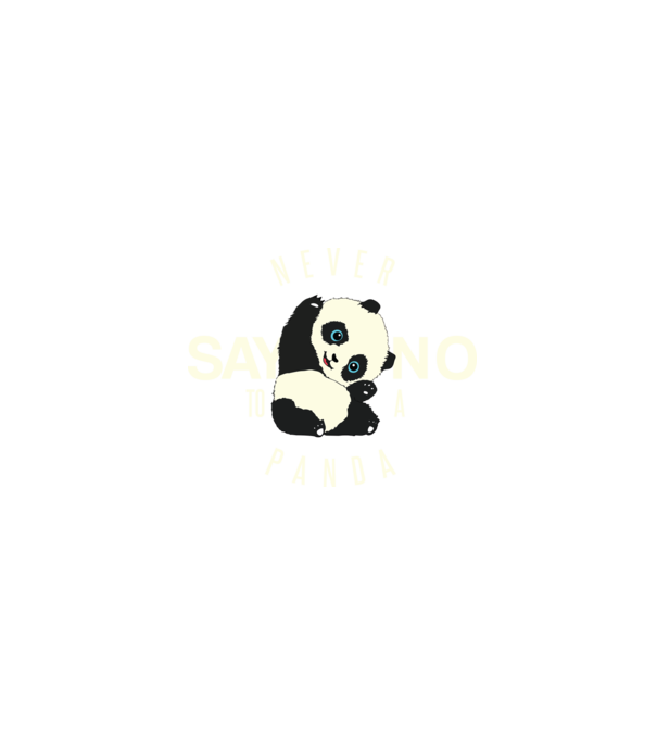 Never say no model negru pe tricou