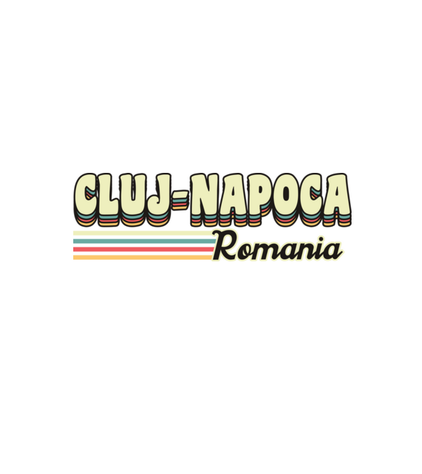 România Cluj-Napoca model negru pe tricou