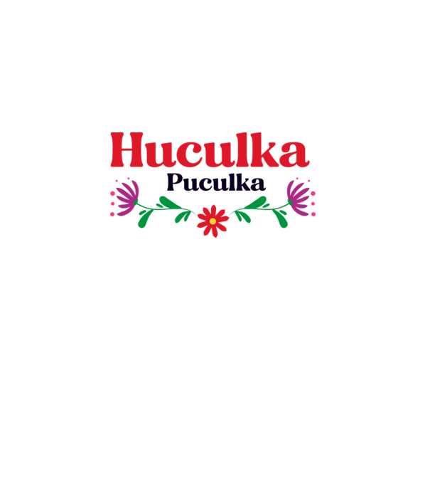 Huculka Puculka model alb pe tricou