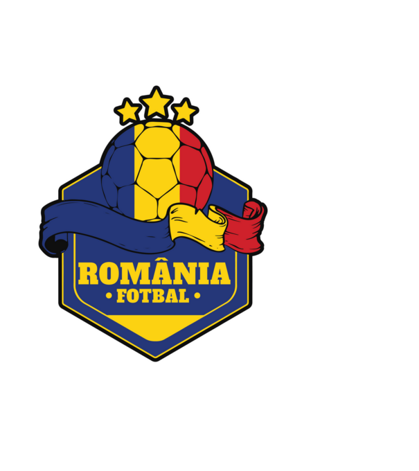 România Fotbal model albastru deschis pe tricou