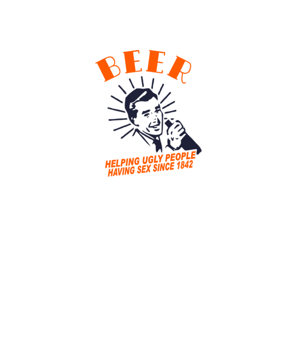 beeer model alb pe tricou