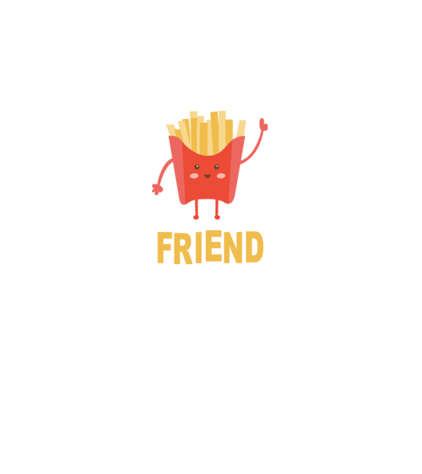 Friends cartofi model alb pe tricou