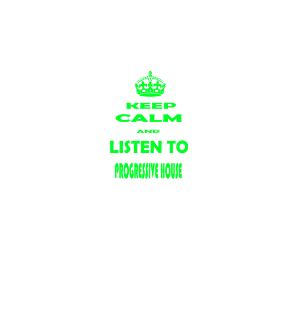 Keep Calm and Listen to prog-house model negru pe tricou