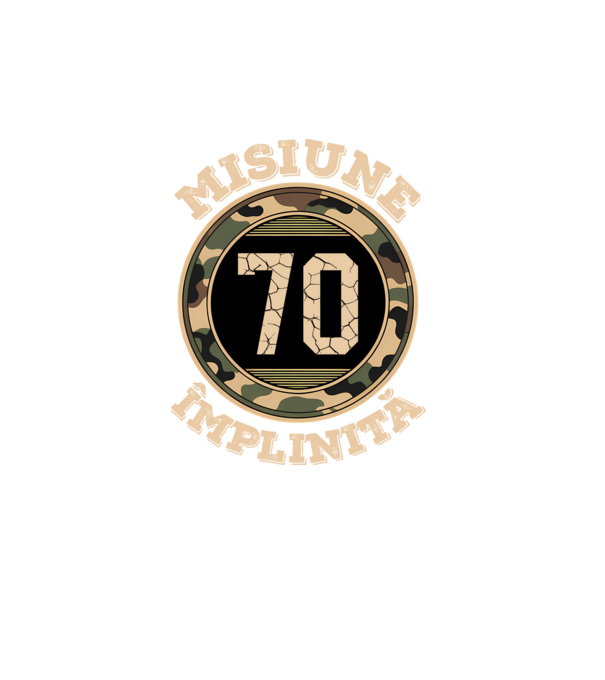 Misiune împlinită 70 model turcoaz pe tricou