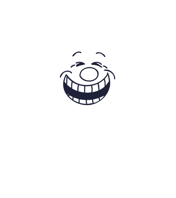 Funny Face Smiley model alb pe tricou