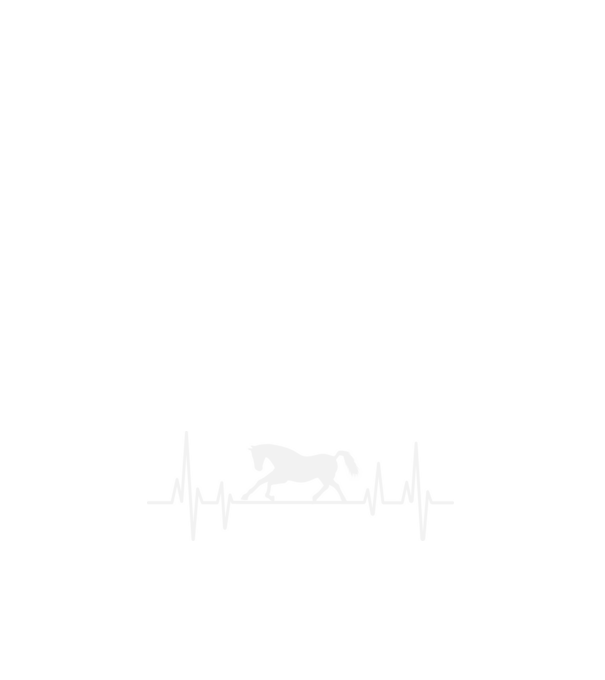 horse heartbeat model alb pe tricou