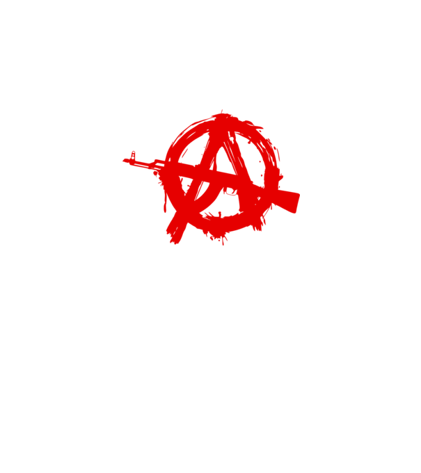 Akanarchy model alb pe tricou