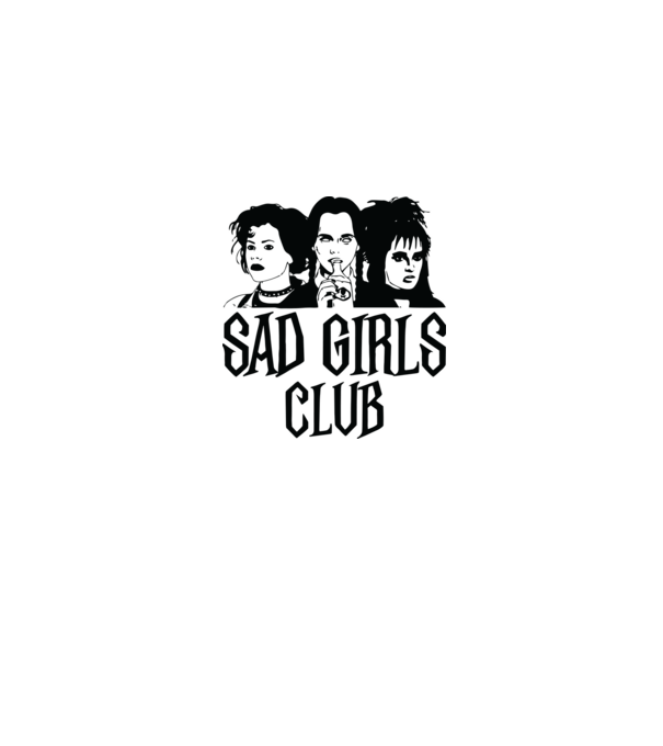 Sad Girls Club model gri pe tricou
