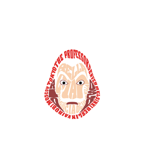 money heist logo names model negru pe tricou