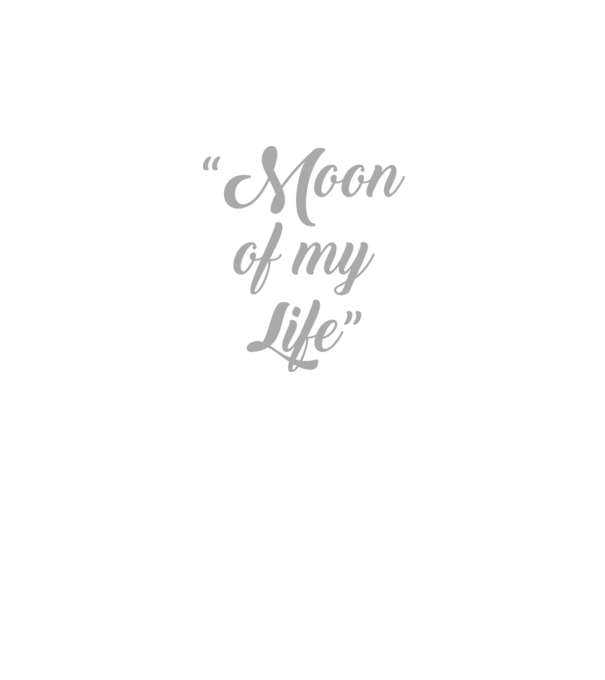 Moon of my life model negru pe tricou