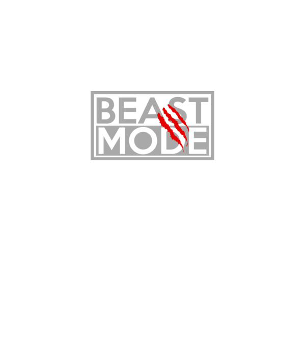 Beast mode model negru pe tricou