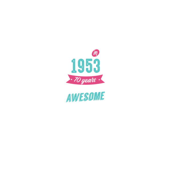 Made in 1953 model negru pe tricou