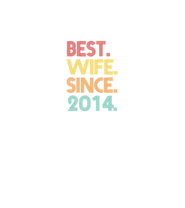 best wife since 2014 retro model gri pe tricou