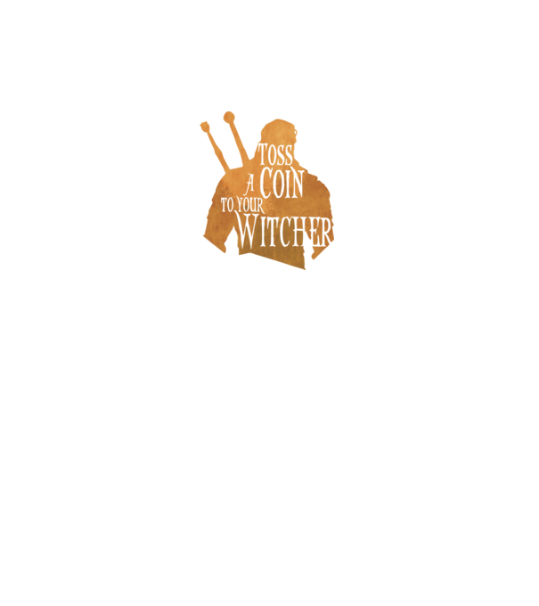 Toss a Coin to your Witcher model negru pe tricou