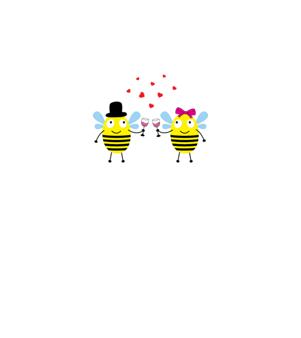 Bee Love model galben neon pe tricou